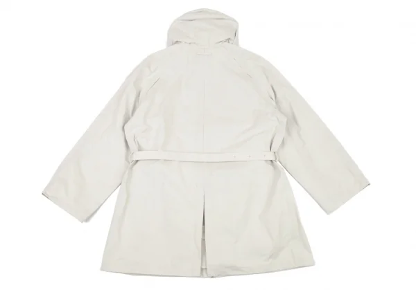 ジャンポールゴルチエ オムJean Paul GAULTIER HOMME モールスキンラグランフーデッドコート アイボリー46 K-89273_014