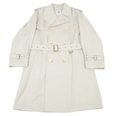 ジャンポールゴルチエ オムJean Paul GAULTIER HOMME モールスキントレンチコート アイボリー