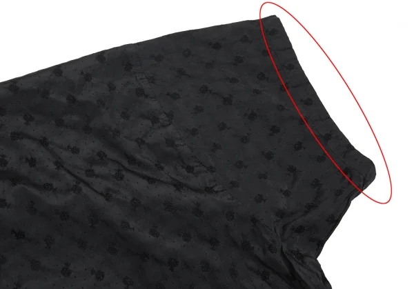 コムコム コムデギャルソンCOMME des GARCONS 製品染め小紋ジャガードエステルワンピース 黒S K-89308_007
