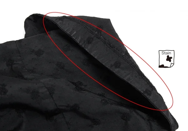 コムコム コムデギャルソンCOMME des GARCONS 製品染め小紋ジャガードエステルワンピース 黒S K-89308_008