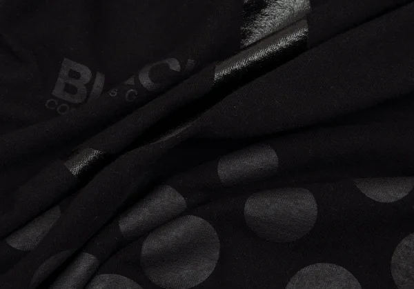 ブラックコムデギャルソン×ナイキBLACK COMME des GARCONS×NIKE スウッシュドットプリントTシャツ 黒M K-89325_011