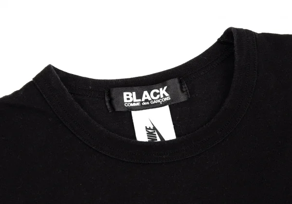 ブラックコムデギャルソン×ナイキBLACK COMME des GARCONS×NIKE スウッシュドットプリントTシャツ 黒M K-89325_003