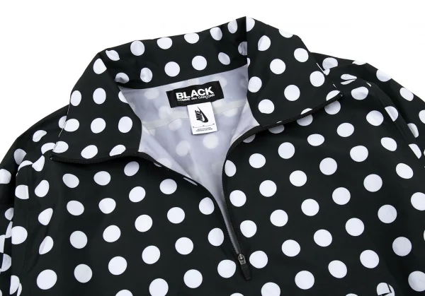 ブラックコムデギャルソン×ナイキBLACK COMME des GARCONS×NIKE ドットプリントアノラックトップス 黒M K-89336_003