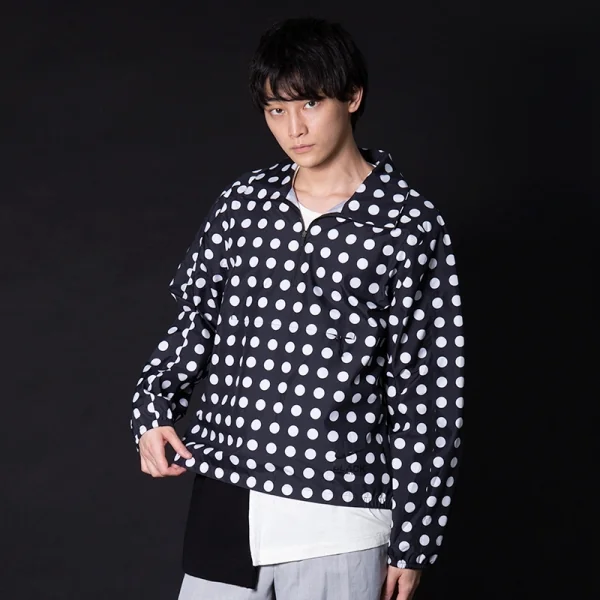 ブラックコムデギャルソン×ナイキBLACK COMME des GARCONS×NIKE ドットプリントアノラックトップス 黒M K-89336_016