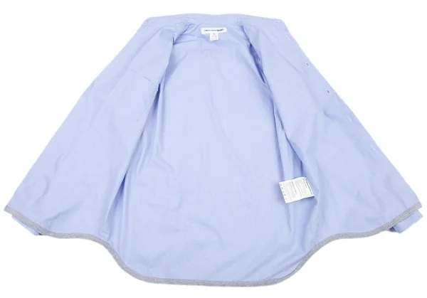 コムデギャルソン シャツCOMME des GARCONS SHIRT 天竺パイピングインサイドアウトシャツ 水色S K-89340_012