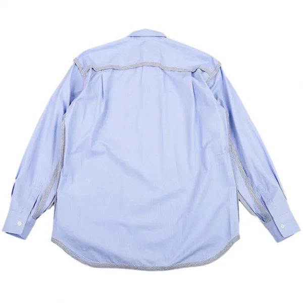 コムデギャルソン シャツCOMME des GARCONS SHIRT 天竺パイピングインサイドアウトシャツ 水色S K-89340_015