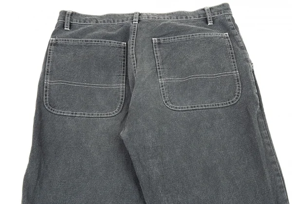 コムデギャルソン オムプリュスCOMME des GARCONS HOMME PLUS タイヤボタンコットンワークパンツ グレーM K-89345_010