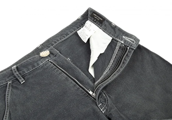 コムデギャルソン オムプリュスCOMME des GARCONS HOMME PLUS タイヤボタンコットンワークパンツ グレーM K-89345_004