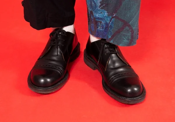 ヨウジヤマモト プールオムYohji Yamamoto POUR HOMME ストレートチップレザーシューズ 黒L(27位) K-89357_011