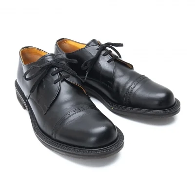 ヨウジヤマモト プールオムYohji Yamamoto POUR HOMME ストレートチップレザーシューズ