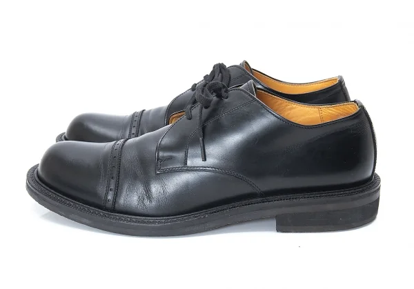 ヨウジヤマモト プールオムYohji Yamamoto POUR HOMME ストレートチップレザーシューズ 黒L(27位) K-89357_003