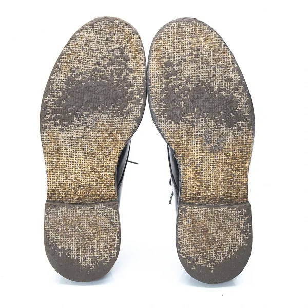 ヨウジヤマモト プールオムYohji Yamamoto POUR HOMME ストレートチップレザーシューズ 黒L(27位) K-89357_005