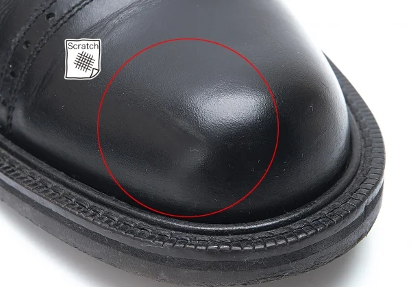 ヨウジヤマモト プールオムYohji Yamamoto POUR HOMME ストレートチップレザーシューズ 黒L(27位) K-89357_008