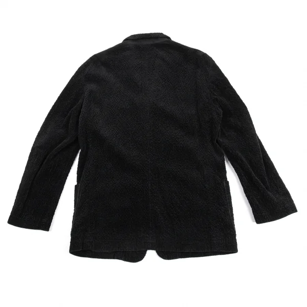 イッセイミヤケ メンISSEY MIYAKEMEN 製品染めコットンコーデュロイジャケット 黒M K-89482_011