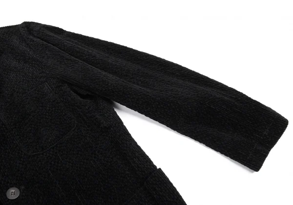 イッセイミヤケ メンISSEY MIYAKEMEN 製品染めコットンコーデュロイジャケット 黒M K-89482_005