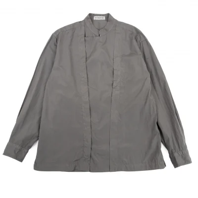 イッセイミヤケ メンISSEY MIYAKE MEN ダブルデザインスタンドカラーシャツ
