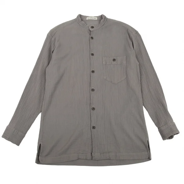 イッセイミヤケ メンISSEY MIYAKEMEN クレプリスタンドカラーシャツ