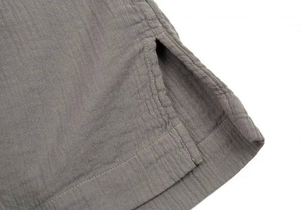 イッセイミヤケ メンISSEY MIYAKEMEN クレプリスタンドカラーシャツ グレーM K-89490_011