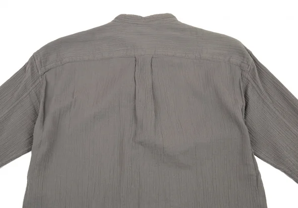 イッセイミヤケ メンISSEY MIYAKEMEN クレプリスタンドカラーシャツ グレーM K-89490_015