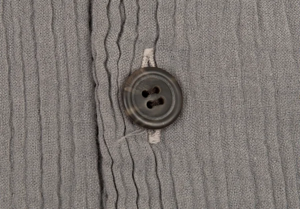 イッセイミヤケ メンISSEY MIYAKEMEN クレプリスタンドカラーシャツ グレーM K-89490_005