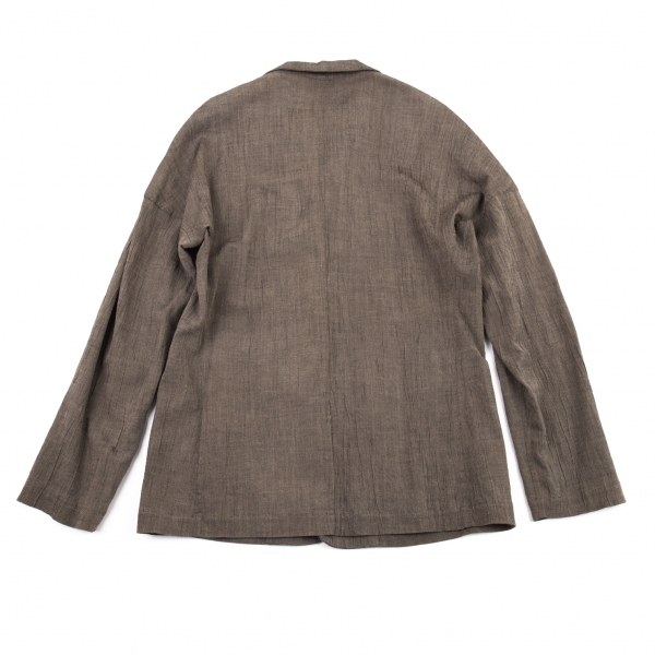 イッセイミヤケ メンISSEY MIYAKEMEN シワ加工リネン3B