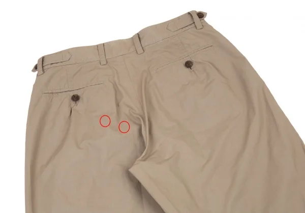 イッセイミヤケ メンISSEY MIYAKEMEN 1タックコットンパンツ ベージュM