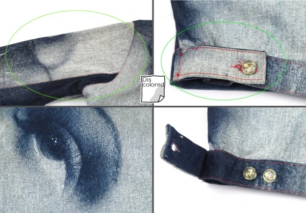 Vivienne Westwood デニムジャケット 38 グレー グラデーションﾃﾞﾆﾑﾀｯｸｷﾞｬｻﾞｰｼﾞｬｹｯﾄ（デニムジャケット