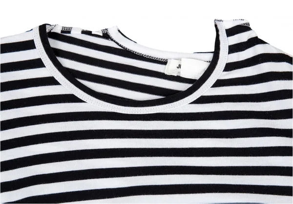 ジュンヤワタナベ コムデギャルソンJUNYA WATANABE COMME des GARCONSツイスト切替ボーダーカットソー 白黒M K-89574_003