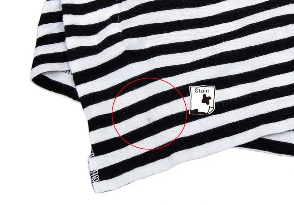 ジュンヤワタナベ コムデギャルソンJUNYA WATANABE COMME des GARCONSツイスト切替ボーダーカットソー 白黒M K-89574_008
