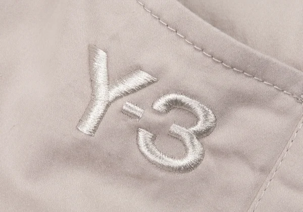ワイスリーY-3 ワンポイント刺繍テーパードストレッチパンツ グレーベージュS K-89601_008