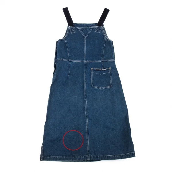 マドモアゼルノンノンMademoiselle NON NON デニムオーバーオールワンピース インディゴM位 K-89623_014