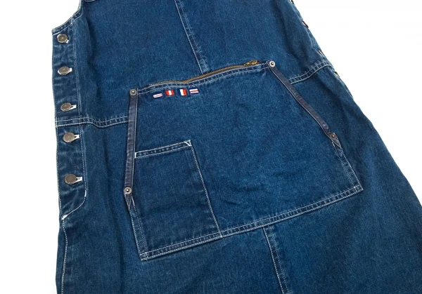 マドモアゼルノンノンMademoiselle NON NON デニムオーバーオールワンピース インディゴM位 K-89623_007