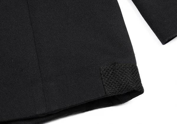 ヨウジヤマモト プールオムYohji Yamamoto POUR HOMME バックテープ切替メッシュ裏ストレッチジャケット 黒3 K-89629_016