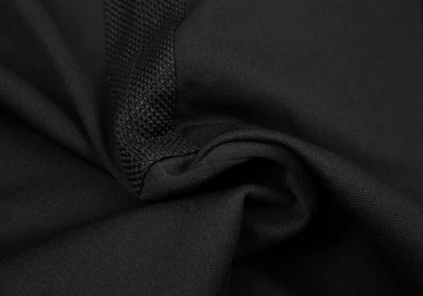 ヨウジヤマモト プールオムYohji Yamamoto POUR HOMME バックテープ切替メッシュ裏ストレッチジャケット 黒3 K-89629_017