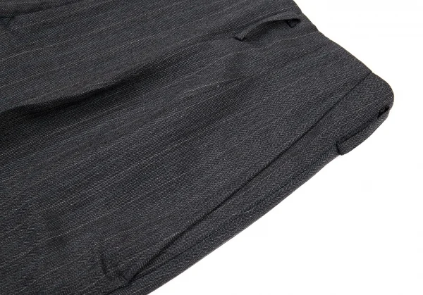 ヨウジヤマモトコスチュームドオム Yohji Yamamoto COSTUME D'HOMME ウールストライプパンツ グレー3 K-89640_003