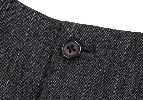 ヨウジヤマモトコスチュームドオム Yohji Yamamoto COSTUME D'HOMME ウールストライプパンツ グレー3 K-89640_004