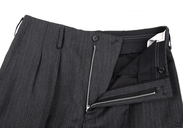 ヨウジヤマモトコスチュームドオム Yohji Yamamoto COSTUME D'HOMME ウールストライプパンツ グレー3 K-89640_005