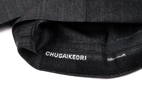 ヨウジヤマモトコスチュームドオム Yohji Yamamoto COSTUME D'HOMME ウールストライプパンツ グレー3 K-89640_009