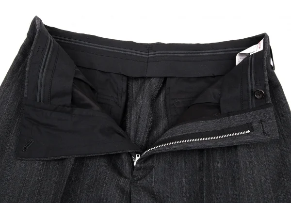 ヨウジヤマモトコスチュームドオム Yohji Yamamoto COSTUME D'HOMME ウールストライプBセットアップスーツ グレー3 K-89641_013