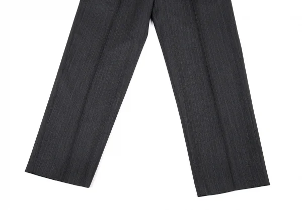 ヨウジヤマモトコスチュームドオム Yohji Yamamoto COSTUME D'HOMME ウールストライプBセットアップスーツ グレー3 K-89641_014