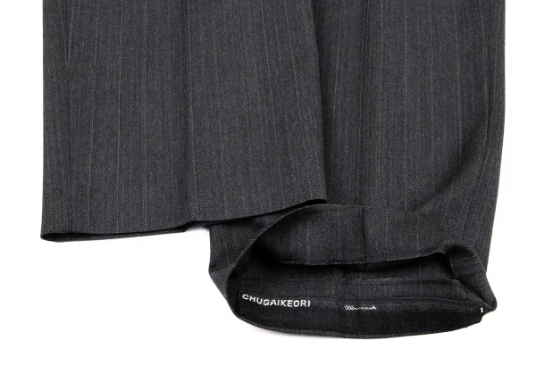 ヨウジヤマモトコスチュームドオム Yohji Yamamoto COSTUME D'HOMME ウールストライプBセットアップスーツ グレー3 K-89641_015