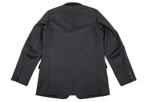 ヨウジヤマモトコスチュームドオム Yohji Yamamoto COSTUME D'HOMME ウールストライプBセットアップスーツ グレー3 K-89641_008