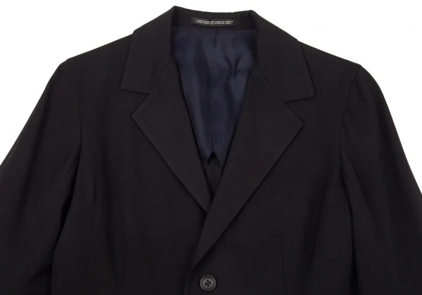 ワイズY’s ウールギャバダーツウエストシェイプデザインジャケット 濃紺2 K-89647_003