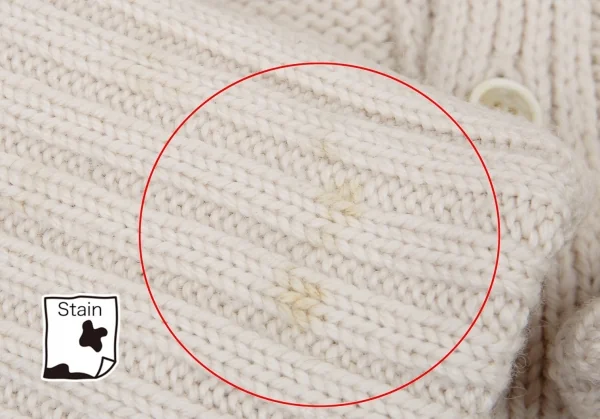 ワイズY’s ウールリブ切替ロングニットジャケット アイボリー3 K-89651_011