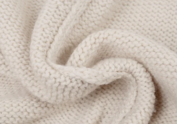 ワイズY’s ウールリブ切替ロングニットジャケット アイボリー3 K-89651_018