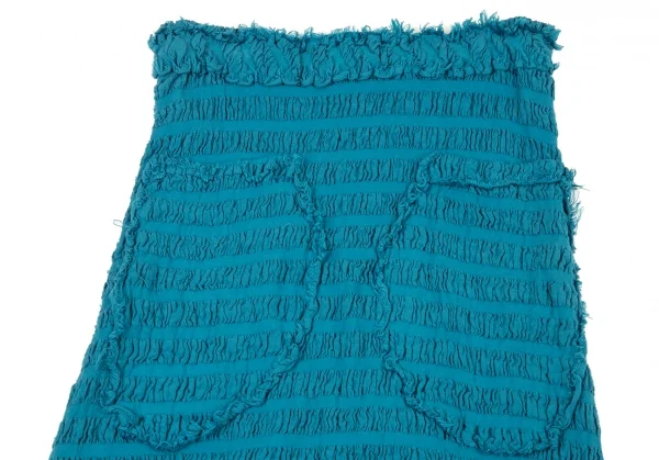 イッセイミヤケ ミーISSEY MIYAKE me シャーリングボーダーペンギンサルエルパンツ 水色M位 K-89680_011