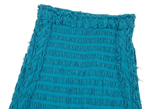 イッセイミヤケ ミーISSEY MIYAKE me シャーリングボーダーペンギンサルエルパンツ 水色M位 K-89680_003