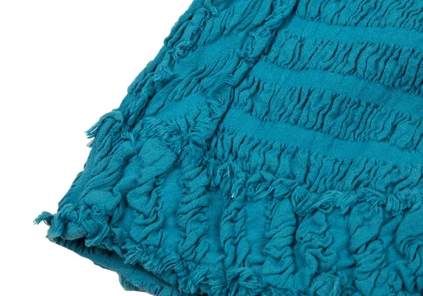 イッセイミヤケ ミーISSEY MIYAKE me シャーリングボーダーペンギンサルエルパンツ 水色M位 K-89680_007