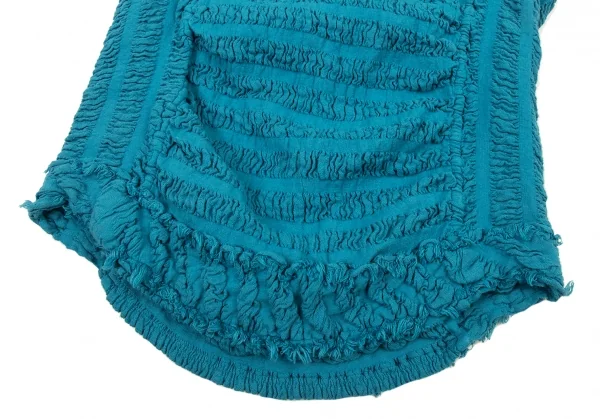 イッセイミヤケ ミーISSEY MIYAKE me シャーリングボーダーセットアップスーツ 水色M位 K-89681_006