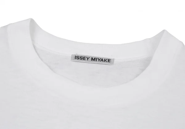 イッセイミヤケISSEY MIYAKE シワ加工グラフィックプリントTシャツ 白L位 K-89696_004